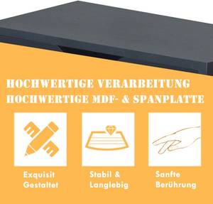 modernes Leiterregal Schwarz - Holzwerkstoff - 40 x 133 x 52 cm