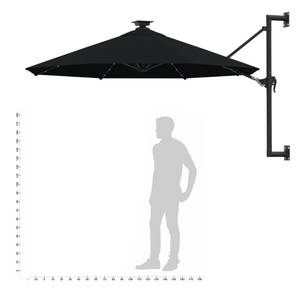 Parasol 3007587 Noir - Textile - 300 x 131 x 300 cm