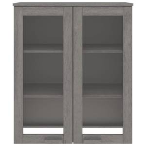 Highboard-Oberteil DE2057 Grau - Massivholz - 35 x 100 x 85 cm