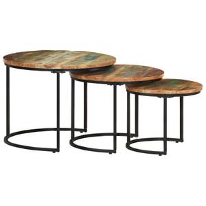 Table gigogne 338003 (lot de 3) Marron - Bois manufacturé - Bois massif - 60 x 45 x 60 cm