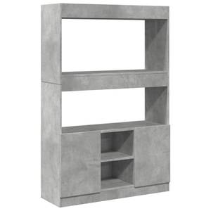 Highboard DE6851 Grau - Holzwerkstoff - 33 x 140 x 92 cm