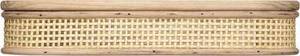 Schmuckbox mit Rattan, 28 x 18 cm Braun - Holzwerkstoff - 28 x 5 x 18 cm