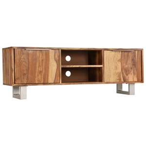 TV-Möbel 246203 Braun - Metall - Massivholz - Holzart/Dekor - 118 x 40 x 30 cm