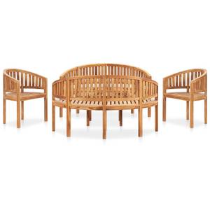 Garten-Lounge-Set Braun - Holzart/Dekor - Holz teilmassiv - 50 x 45 x 90 cm