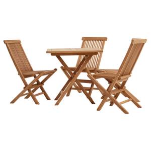 Gartenmöbelset PHUKET Braun - Massivholz - Holzart/Dekor - 75 x 76 x 75 cm