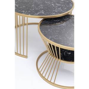 Tables basses Roma (lot de 2) Doré