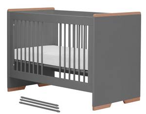 Babyzimmer Spring Set A Grau - 5-teilig Grau - Holzwerkstoff - Holz teilmassiv