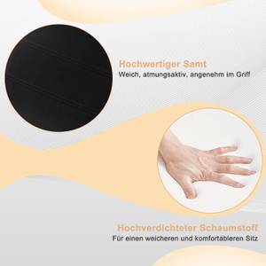 Schwingstuhl Azize (6er Set) Schwarz - Metall - Textil - 40 x 100 x 51 cm