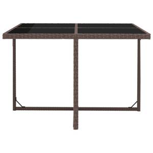 Gartenmöbel-Set Braun - Metall - Polyrattan - 109 x 74 x 109 cm