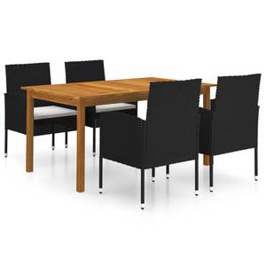 Garten-Essgruppe (5-teilig) 3005739-1 Schwarz - Braun - Weiß