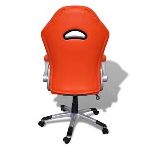 Bürostühle Orange - Holzwerkstoff - Kunstleder - 70 x 124 x 63 cm