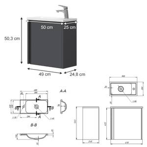 Mobilier de salle de bains Kleo Anthracite