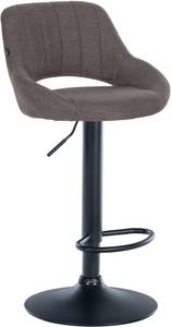 Tabouret de bar Milet Gris lava - Noir