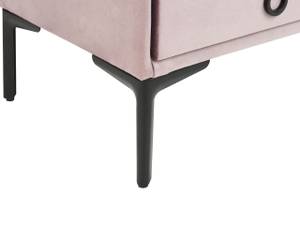 Table de chevet SEZANNE Noir - Rose foncé