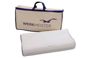 Werkmeister KL14 Latex-Nackenstützkissen Weiß - Textil - 32 x 14 x 65 cm