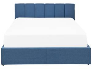 Doppelbett DREUX Schwarz - Blau - Textil - 151 x 90 x 214 cm