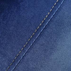 Canapé angle gauche convertible velours Bleu - Textile - 222 x 86 x 145 cm