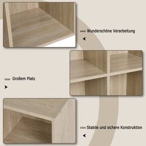 Bücherregal Julia Ⅰ Braun - Holzwerkstoff - 60 x 60 x 30 cm