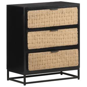 Sideboard 323492 Schwarz - Massivholz - Holzart/Dekor - 60 x 70 x 35 cm