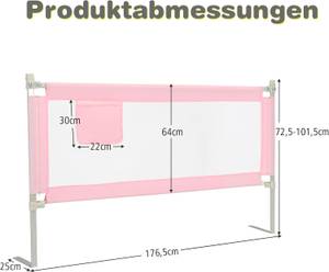 Bettschutzgitter BS10025 Pink