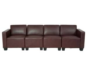 4-Sitzer Sofa Lyon Rotbraun