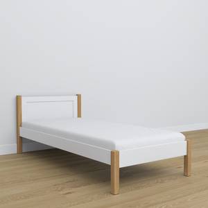 Einzelbett N02 Eiche - Weiß - 90 x 200 cm