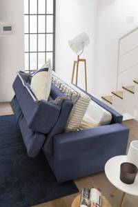 Schlafsofa mit Halbinsel Alisea Blau