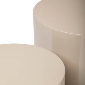 Tables d’appoint Circle (2 éléments) Coloris lave - Sable brillant
