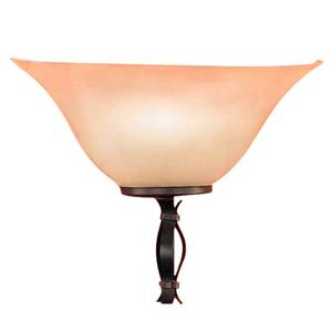 Wandlamp Colonial Beige - Glas - 24 x 13 cm