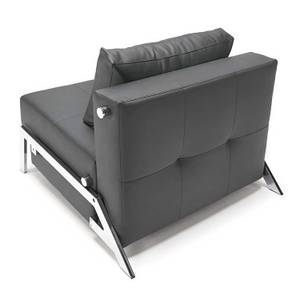 Fauteuil lit Cubed 90 Cuir synthétique - Noir