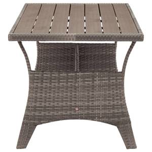 Table de jardin 3002730 Gris - Métal - Polyrotin - 70 x 66 x 120 cm