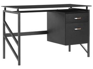 Bureau MORITON Noir - Bois manufacturé - 117 x 76 x 57 cm