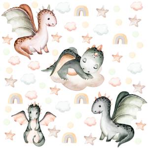 Autocollant Pour Enfants DRAGONS Nuages 60 x 30 x 30 cm