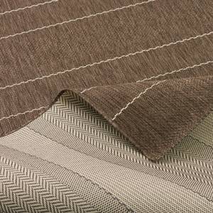 In- und Outdoor Teppich Carpetto Stripes Braun - Textil - 200 x 1 x 290 cm