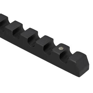 Klapphaken schwarz Schwarz - Holzwerkstoff - Metall - 3 x 21 x 18 cm