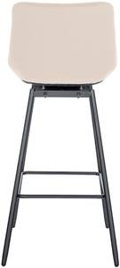 Tabouret de bar Weston Crème - Fourrure synthétique