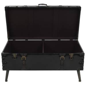 Couchtisch 245760 Schwarz - Holzwerkstoff - Metall - Kunstleder - 51 x 48 x 102 cm