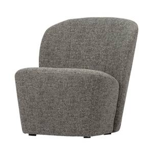 Fauteuil en tissu bouclette gris Gris