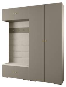 Garderobe Inova 2 Z18 Gold - Grau - Weiß - Gold