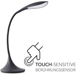 Tischlampe TIFER Schwarz - Kunststoff - 17 x 38 x 22 cm