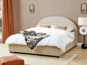 Doppelbett VAUCLUSE Beige - Breite: 174 cm - Textil