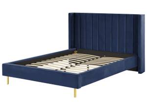 Doppelbett VILETTE Schwarz - Blau - Marineblau