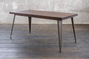 Table KELIO bois/métal 80 x 120 cm