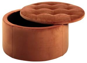 Reece Hocker Pouf Orange - Textil - 60 x 35 x 60 cm