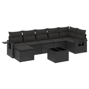 Gartensitzgruppe K1887(8-tlg) Schwarz - Massivholz - 69 x 62 x 62 cm