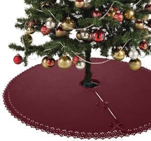 Weihnachtsbaumdecke 120cm ✓OEKO-TEX Rot