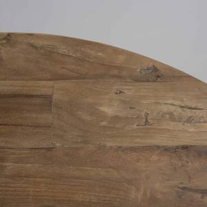 Table basse coque en teck recyclé Marron - Bois massif - 100 x 35 x 100 cm