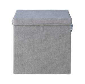 Lifeney Aufbewahrungsbox Deckel Hellgrau Kunststoff - 35 x 33 x 4 cm