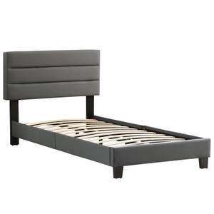 Lit simple HUDSON 90x190 cm Gris