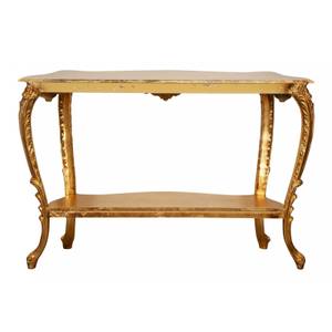 Konsolentisch LOUIS XVI Gold - Massivholz - 36 x 88 x 130 cm